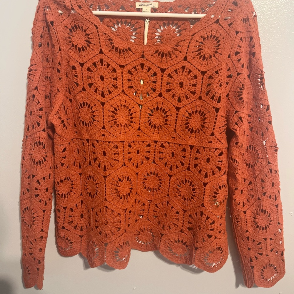 Ultra Pink Crochet Top